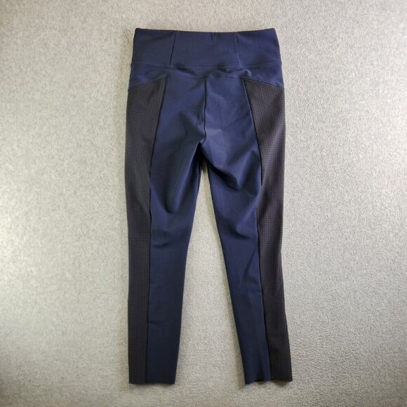 Athleta Pants Womens MT Blue Stellar Crop Perforated Vented Hiking Trails - Picture 13 of 14